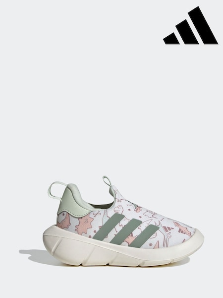 adidas White Mono Fit Dino Trainers (E41977) | R$ 295