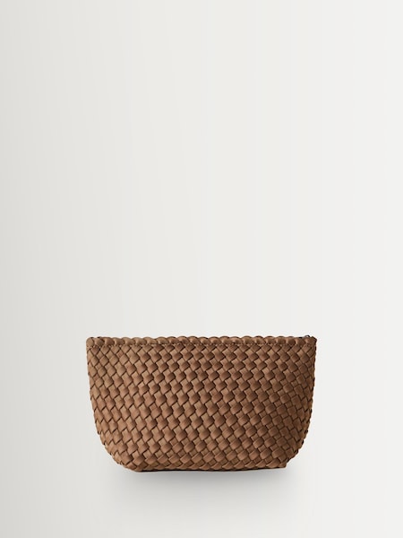 بني - Naghedi Portofino Medium Cosmetic Case Bag