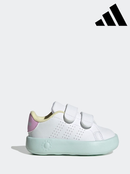 adidas White Cream Kids Advantage Trainers (E41995) | R$ 245