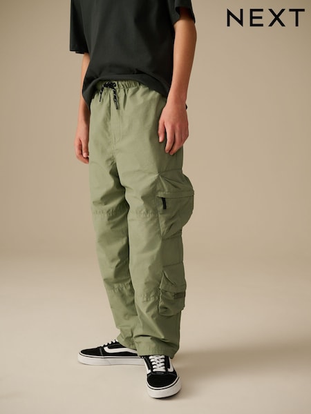 Sage Green Baggy Pocket Cargo Trousers (3-16yrs) (E42112) | €30 - €38