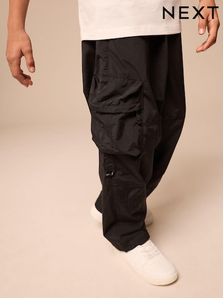 Black Baggy Pocket Cargo Trousers (3-16yrs) (E42116) | R$ 205 - R$ 265