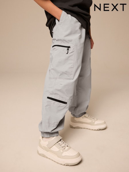 رمادي - Cargo Zip Pocket Trousers (3-16yrs) (E42125) | ‏97 د.إ.‏ - ‏ 122‏ د.إ.