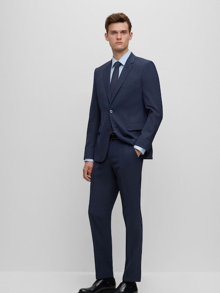 BOSS Blue BOSS Micro-Patterned Regular Fit  Wool Jacket (E42139) | €246