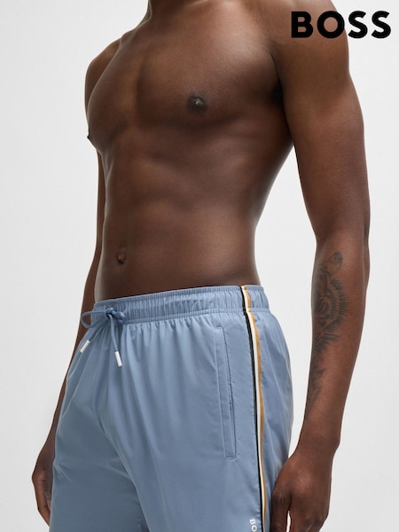 BOSS Blue Iconic Swim Shorts (E42317) | AED142