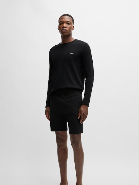BOSS BOSS Embroidered-Logo Pyjama Shorts (E42353) | ‏111 ر.ق.