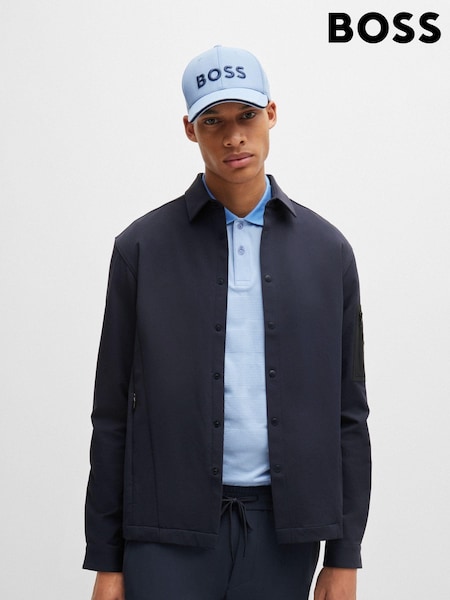 BOSS Blue Relaxed Fit Water-Repellent Overshirt (E42358) | €132