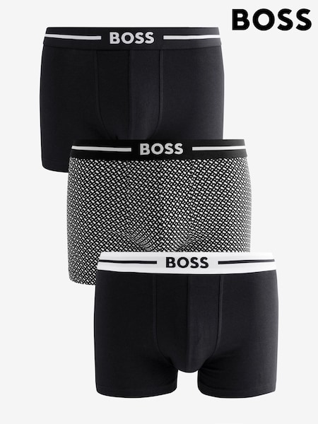 BOSS Black Three-Pack Of Logo-Waistband Stretch Cotton Trunks (E42361) | €42