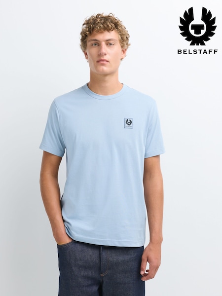 Dunst Blau - Regular Belstaff Logo T-shirt