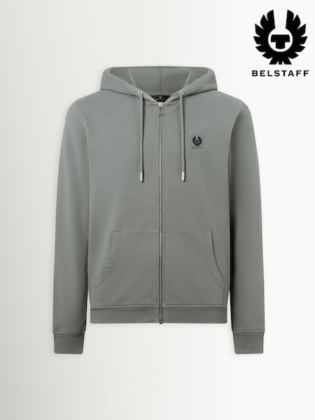 Grey - Regular Belstaff Full Zip Hoodie