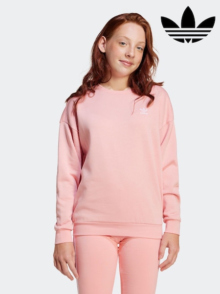 adidas originals Pink Boyfriend Sweat Top (E42494) | ₪151