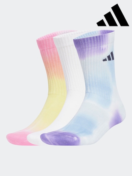 adidas Tie Dye Crew Socks 3 Pack (E42545) | NT$930