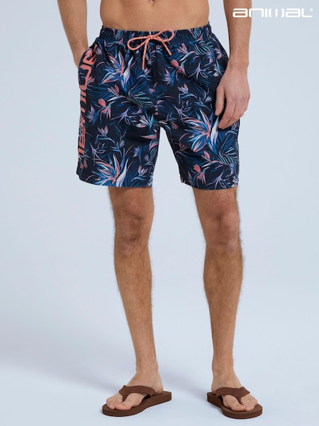 Animal Multi Mens Deep Dive Printed Quick Drying Board Shorts (E42611) | kr500