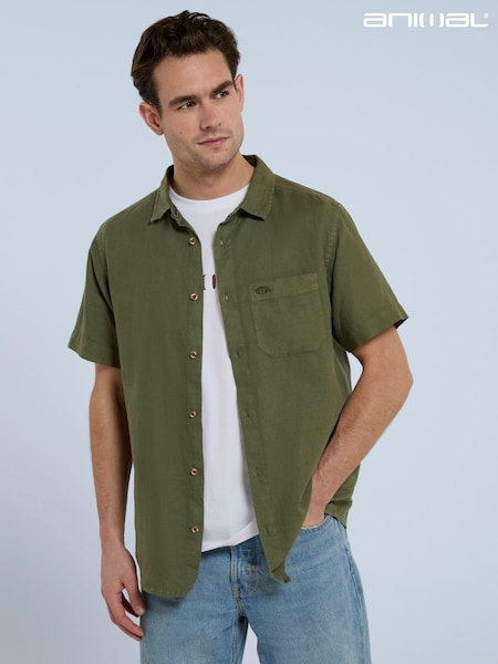 Animal Green Mens Bayside Shirt (E42619) | €60