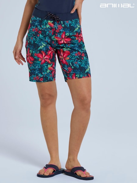 Animal Red Womens Nora Printed Board Shorts (E42648) | €26