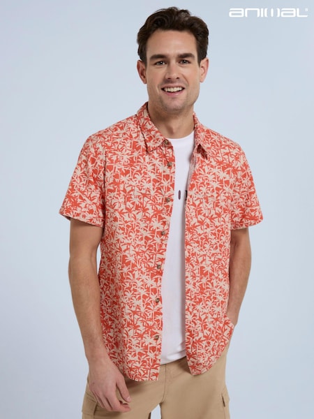 Animal Orange Jamie Organic Printed Shirt (E42663) | €21.50