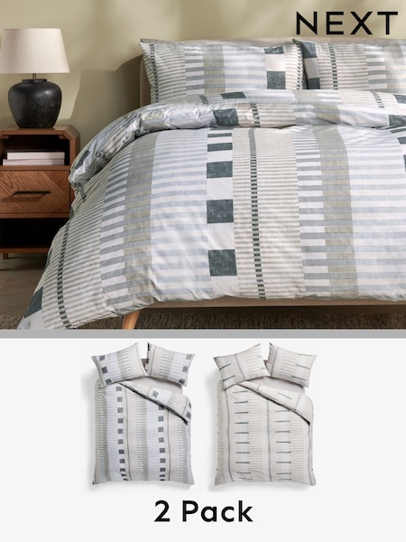 2 Pack Reversible Duvet Cover and Pillowcase Set (E42764) | €30 - €66