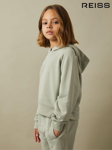 Reiss Sage Kate 9-13 yrs Garment Dyed Cotton Hoodie (E42827) | 316 QAR