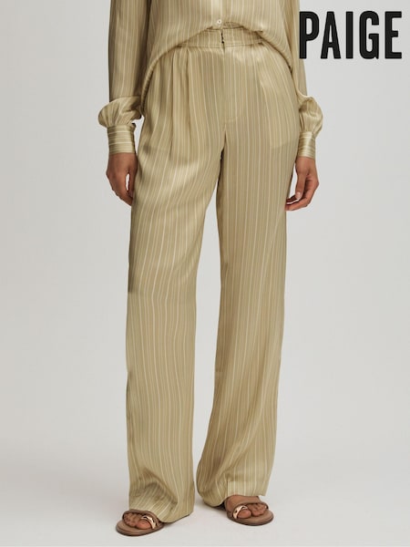 Paige Silk Striped Wide Leg Trousers (E42838) | 23,431 UAH