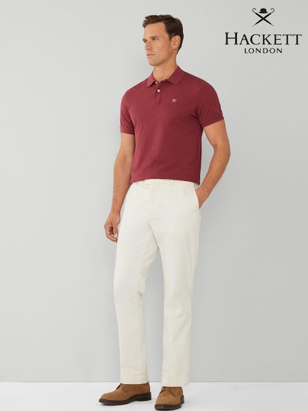 Hackett Mens Slim Logo Polo Shirt (E42870) | 421 QAR