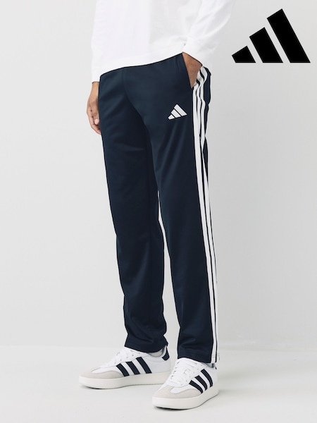 adidas Black Regular Fit 3-Stripes Tricot Open Hem Track Joggers (E42890) | R$ 345