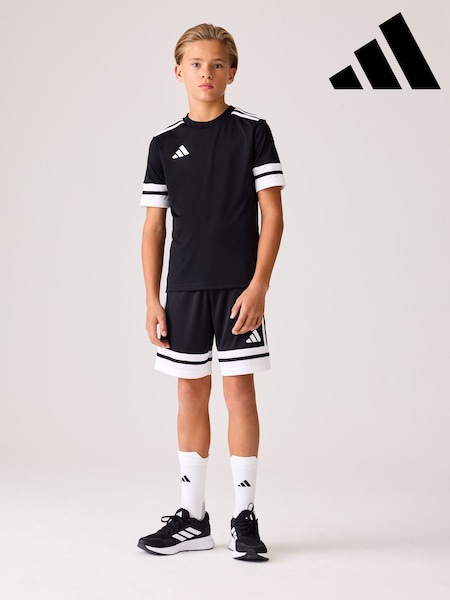 adidas Black/White Squadra 25 T-Shirt (E42968) | 83 SAR