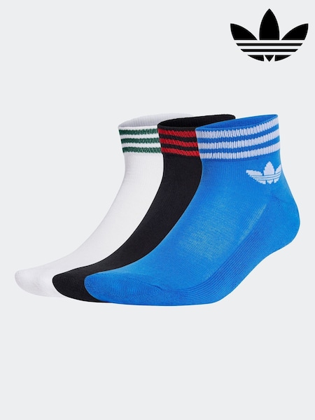 Чорний - adidas originals Trefoil Ankle шкарпетки (E42972) | 721 грн