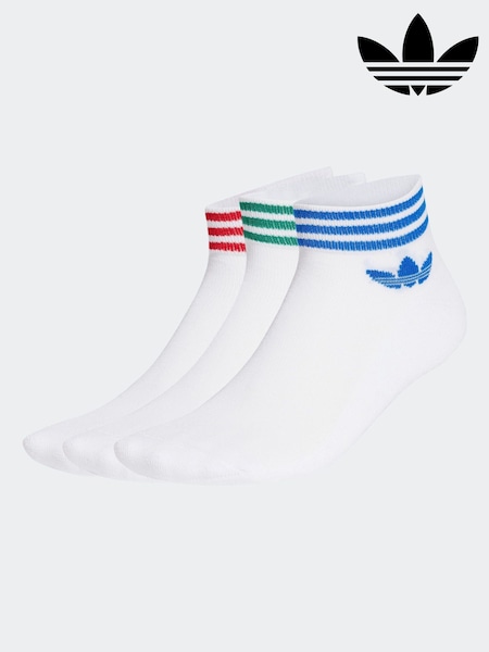 adidas originals White Trefoil Ankle Socks (E42988) | €17