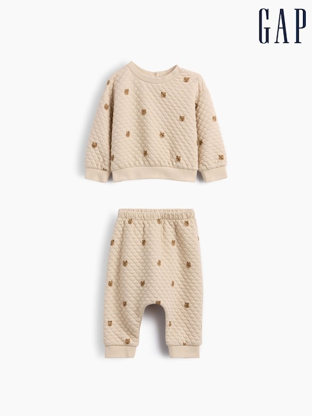 Brown Brannan Bear - Set costumaș matlasat Gap (0-24luni)