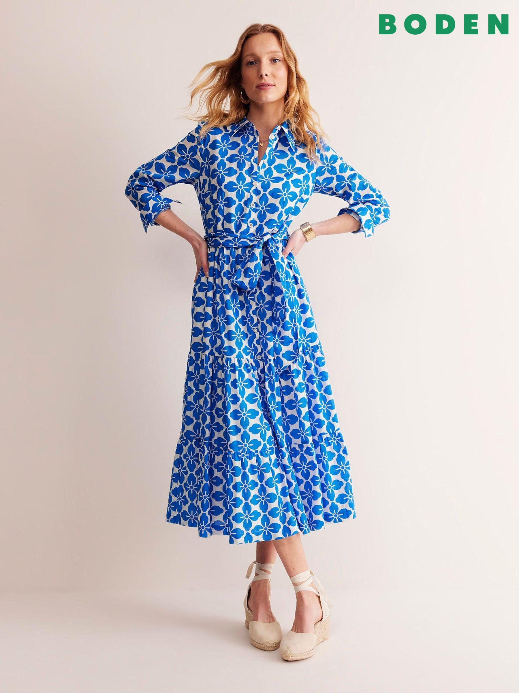 Women s Clearance Boden Blue Shirt Dress Brandedfashion Next Luxembourg