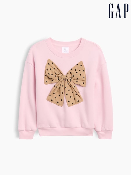 Pink Bow - Gap Vintage Soft Print Sweatshirt (6mths-5yrs)