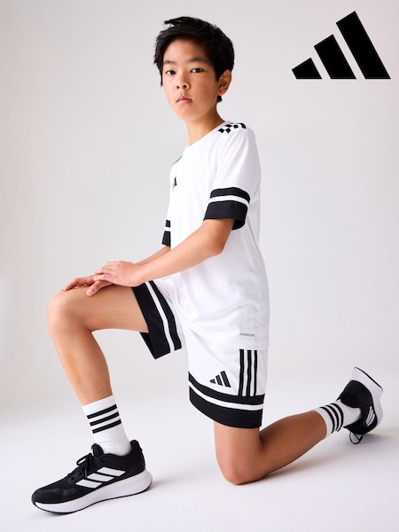 adidas White/Black Squadra 25 T-Shirt (E43094) | 83 SAR