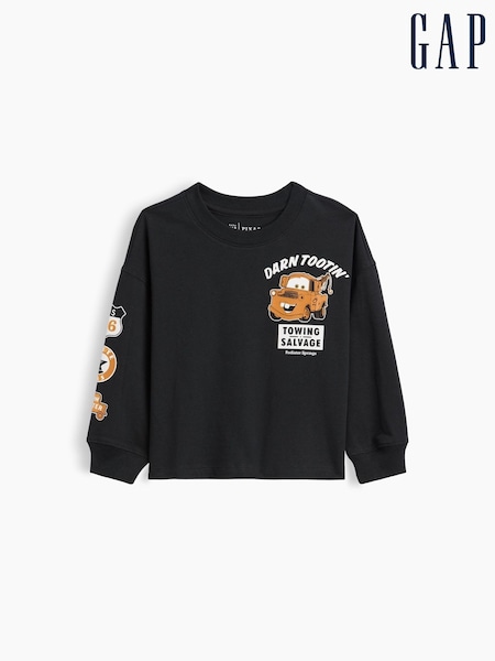 Black Tow Mater - Gap Disney Long Sleeve T-shirt (6mths-5yrs)