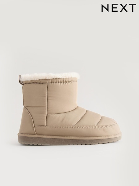 Khaki/Stone Nylon Boot Slippers (E43135) | R$ 220