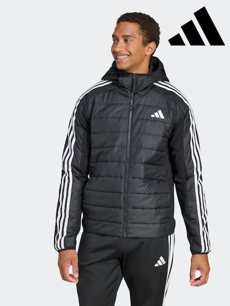 adidas Black Essentials 3-Stripes Insulation Hybrid Jacket (E43164) | €106