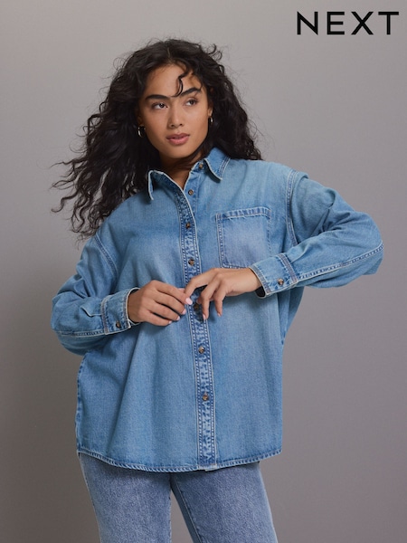 Blue Relaxed Denim Shirt (E43171) | €36