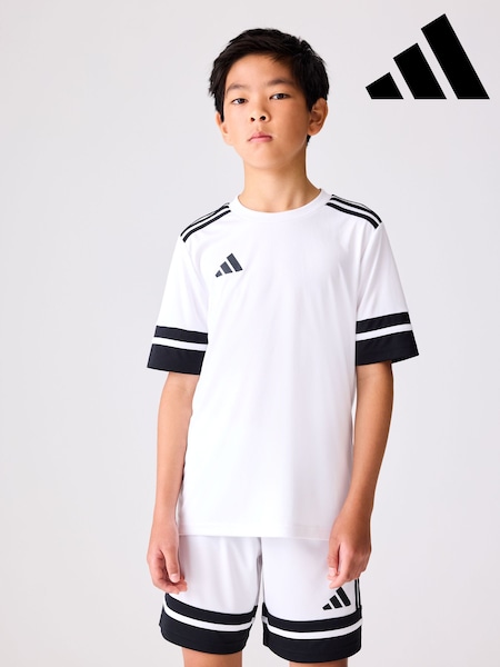 adidas White Squadra 25 Shorts (E43188) | €19
