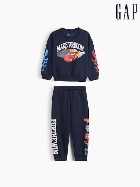 Marineblau/blau - Gap Disney Cars Vintage Weiches Sweat-Set (6Monate–5Jahre)