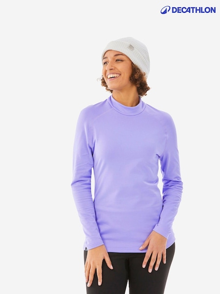 أرجواني - Decathlon Womens Thermal Base Layer Ski Top (E43379) | ‏55 د.إ.‏