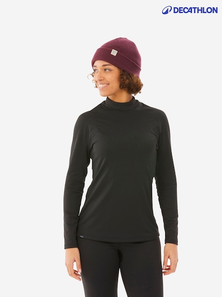 Negru - Bluză de schi termică cu Base stratificat Decathlon Femei (E43382) | 99 LEI