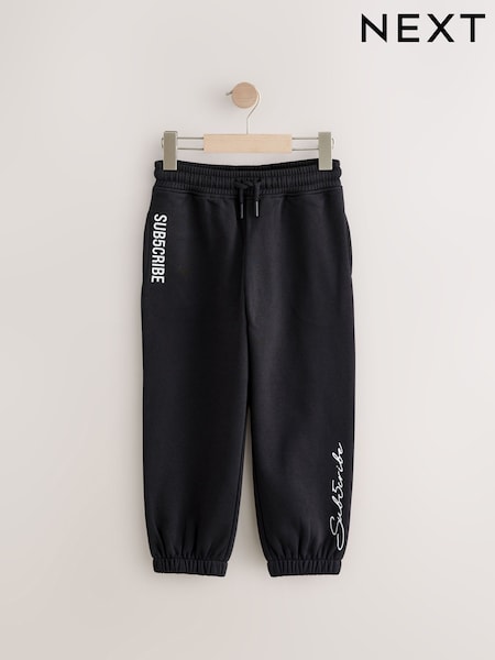 Black Sub5scribe Joggers (3-16yrs) (E43398) | €12 - €20