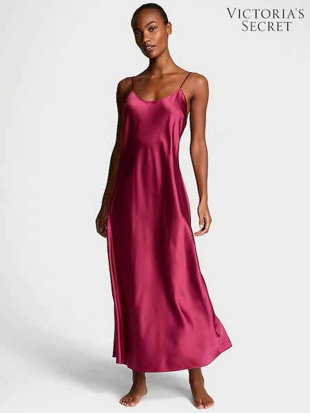 Victoria's Secret Campari Red Satin Maxi Slip (E43449) | €79