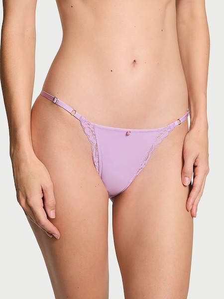 Victoria's Secret Silky Lilac Purple Lace Trim Bikini Knickers (E43459) | €15.50