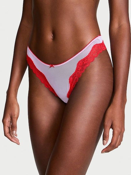 Victoria's Secret Silky Lilac Purple Thong Knickers (E43460) | €11.50