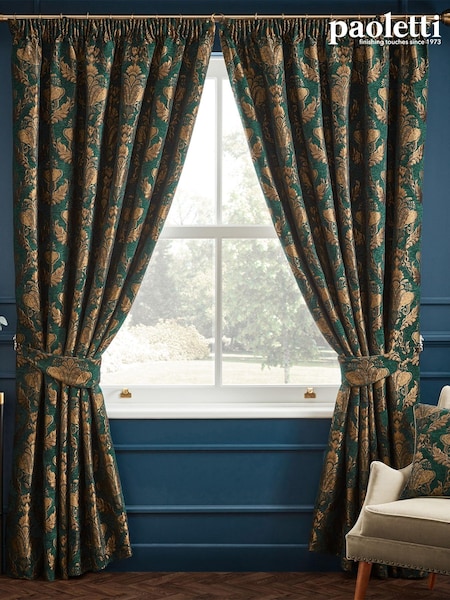 Paoletti Shiraz Danmask Jacquard Pencil Pleat Pencil Pleat Curtains (E43635) | NT$6,070 - NT$9,560