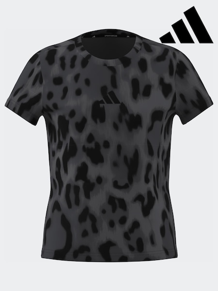 adidas Grey Future Icons Allover Print T-Shirt (E43672) | R$ 225