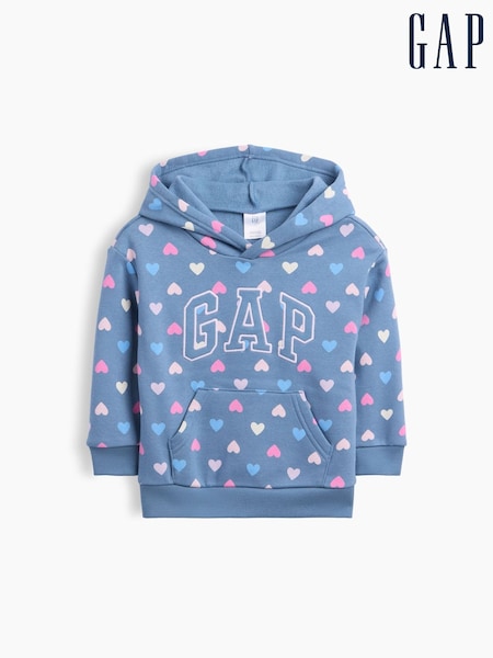 Blue Hearts - Gap Relaxed Print Logo Hoodie (6mths-5yrs)