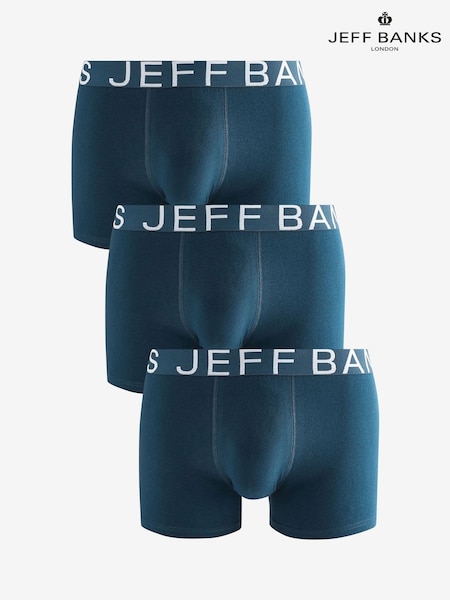 Jeff Banks Blue Mid Rise Hipster Trunks (E44114) | €25