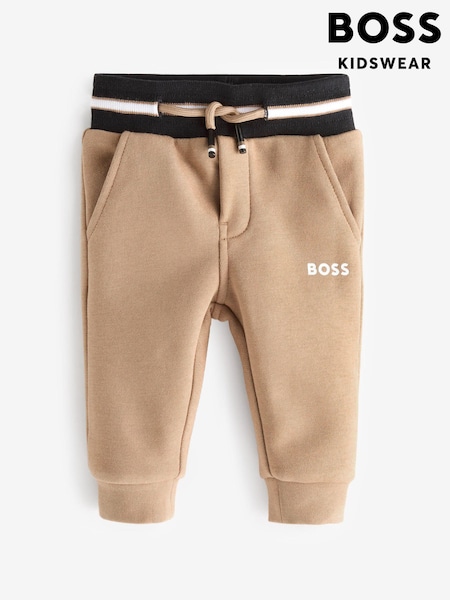 BOSS Natural Baby Joggers With Tipping Detail (E44148) | €49