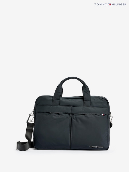 Tommy Hilfiger Black Signature Computer Bag (E44168) | AED437