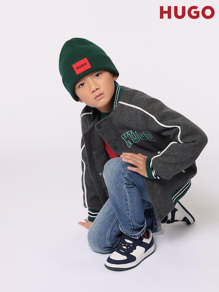 HUGO Grey Logo Varsity Jacket (E44183) | €85 - €109